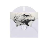 White Holiday greeting check blank card and pearl beautiful blank note block VVXBHGR sketch of an eagle Pattern
