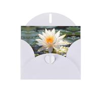 White Holiday greeting check blank card and pearl beautiful blank note block VVXBHGR Thailand's national flower Pattern