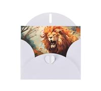 White Holiday greeting check blank card and pearl beautiful blank note block VVXBHGR The angry lion. Pattern