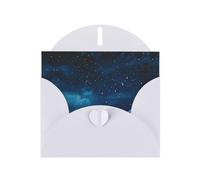 White Holiday greeting check blank card and pearl beautiful blank note block VVXBHGR The beauty under the night sky Pattern