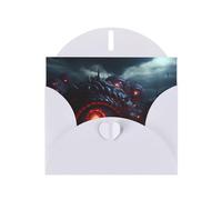 White Holiday greeting check blank card and pearl beautiful blank note block VVXBHGR The Devil's Eye. Pattern