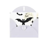 White Holiday greeting check blank card and pearl beautiful blank note block VVXBHGR The Grave Guardian Pattern