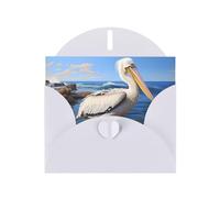 White Holiday greeting check blank card and pearl beautiful blank note block VVXBHGR The Mighty Pelican Pattern
