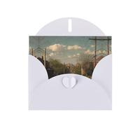 White Holiday greeting check blank card and pearl beautiful blank note block VVXBHGR Wide road Pattern