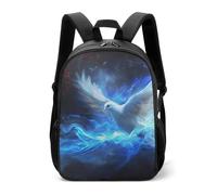 White Holy Spirit Dove Casual Daypack Daily Backpacks Travel Shoulder Bag with Adjustable Straps for Women Men