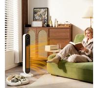 (White) HOMCOM Ceramic Electric Heater, 2000W Fan Space Heater