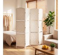 HOMCOM 4 Panel Folding Room Divider Screen 160 x 170cm White