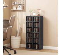 Homcom Set Of 2 Cd Storage Units Dvd Shelf With Adjustable Shelves, White White