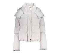 White Hooded Jacket with Removable Hood - female - Patrizia Pepe - Winter Jackets - White - S - Jackets S