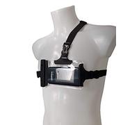 White Horizon Phone Chest Mount - Large - Waterproof (IP68) | Chest Harness - Fully adjustable OtterPocket | Medium Size also Avaiable Black