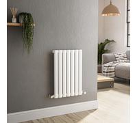 White Horizontal Oval Panel Radiator - Sorrento Modern Range - Various Sizes
