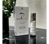 WHITE HORSE- 6ml Roll on Perfume is a soft versatile fragrance that features white musk. Hafsa Arabian Fragrances Ltd