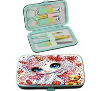 White Horse Diamond Painting Nail Art Bag Set - 7 Professional Tools for DIY Craft & Crystal Art