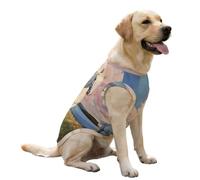 White Horse Galloping Through Grassy Dog Clothes Sleeveless Pet Vest Cute Costume Coat Tee Jacket for Large Dogs