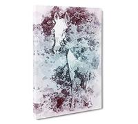 White Horse in The Clouds Canvas Print | Gallery Wrapped 30mm Frame Wall Art | 30x20 inches | Ready to Hang | Abstract Animals Picture | Living Room Bedroom Lounge Office