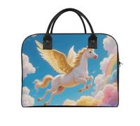 White Horse in The Sky Multi-purpose Travel Duffle Bag