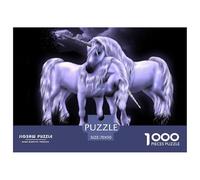 White Horse Jigsaw Puzzle Waterproof 1000 Piece for Adults Gifts Colourful Challenging Games