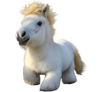 (White) Horse Robot - Cute Plush Electric Interactive Simulation Smart Horse - Realistic Electronic Plush Companion, Robotic Pet for Birthday, Boys Girls
