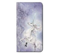 White Horse Unicorn PU Leather Flip Case Cover For LG Q Stylo 4, LG Q Stylus