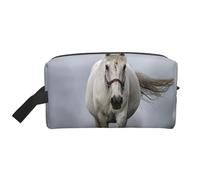 White HorseMakeup Trave Bag for Women,Cosmetic Large Capacity Organizer