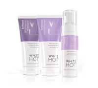 White Hot Brighten & Bounce Trio: Brilliant shampoo, Luminous Conditioner, Infinity Mousse: Brightening, nourishing and moisturising care plus low effort big impact style
