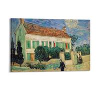 White House at Night by Vincent Van Gogh Wall Art Prints Poster Painting On Canvas Wall Art Poster Scroll Picture Print Walls Decor Home Posters 12x18inch(30x45cm)