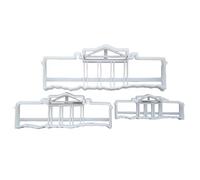 White House DC President Shape Cookie Cutter Dough Biscuit Pastry Fondant Sharp Stencil Washington American USA United States of America (Set of 3)