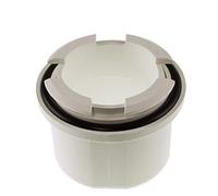 White Hunter R400 Uni-Fit Gutter Outlet Universal Spigot for Round or Square Downpipe