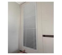 White HVAC Return Air Grille Aluminum, Louvered Decorative Wall Vent Cover for Home Office Basement Renovations, Covering Unsightly Hole in Living Room Entryway(WxH 20x90cm/7.9x35.4in)
