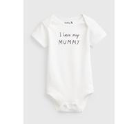White I Love My Mummy Slogan Bodysuit Up to 3 mths