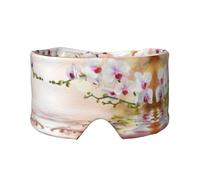 White in The Pond Print Print Soft Eye and Ear Muffs for Adults Sleeping Protection Cover for Travel Nap Relief