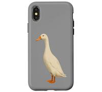 White Indian Runner Duck Cute Duck Lover Case for iPhone X/XS