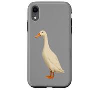 White Indian Runner Duck Cute Duck Lover Case for iPhone XR