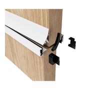 (White inside and outside) Stable Door Weather Seal Rain and Draught Proofing Kit, also for Half and Dutch Doors