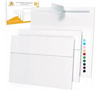 White Invitation Envelopes - Announcement 7 Size - 5x7inch - 133mm x 184mm - 110 Pack