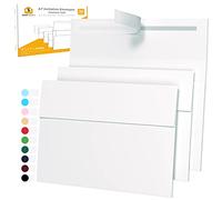White Invitation Envelopes - Announcement 7 Size - 5x7inch - 133mm x 184mm - 110 Pack