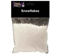 WHITE IRIDESCENT FAKE GLITTER SNOW FLAKES CHRISTMAS DECORATION XMAS DISPLAY