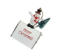 White Iron Art Mailbox Adornment with Rope for Christmas Tree
