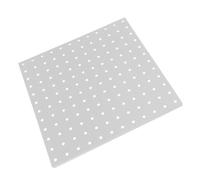 White Iron Pegboard Wall Panel Organizer for Wrenches and Hand Tools | Multi Hole Wall Mounted Design, Quick Access Layout, Workbench Use, Retail Display, Craft Hobbyists