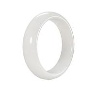 White Jade Bangle Bracelet for Women, Feng Shui Good Luck Jewelry, Healing Gift with Elegant Jewelry Box, Perfect for Meditation and Spiritual Wellness