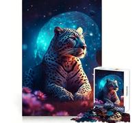 White Jaguar on Mars Hard Jigsaw Puzzle for Adults 1000 Pieces Focus Enhance Restful Activity Smooth Cut Winter Gift (38x52cm)