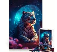White Jaguar on Mars Jigsaw Puzzle for Adults 1000 Pieces Creative Think Stress Relief Fun Exact Edges Thoughtful Xmas (38x26cm)