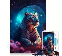 White Jaguar on Mars Jigsaws for Adults1000 Pieces Brain Memory Game Fine Cut Premium Finishing Engaging Way to Pass Free Hours (38x52cm)