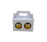 White jar holder box for 2 250 g jars of White honey