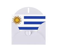 White JKIEGOQ Flag of Uruguay Prints Greeting Card 4 x 6 in for Christmas, Valentine's Day, Wedding, Party Invitation Cards