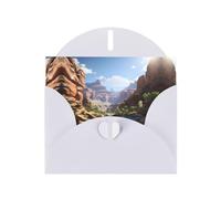 White JKIEGOQ Grand Canyon Prints Greeting Card 4 x 6 in for Christmas, Valentine's Day, Wedding, Party Invitation Cards