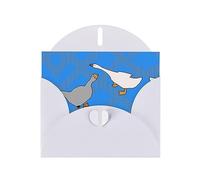 White JKIEGOQ gray goose Prints Greeting Card 4 x 6 in for Christmas, Valentine's Day, Wedding, Party Invitation Cards