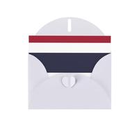 White JKIEGOQ Thailand Flag Prints Greeting Card 4 x 6 in for Christmas, Valentine's Day, Wedding, Party Invitation Cards