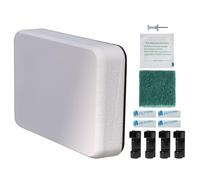 White - Jumbo Size 6.5" x 4.75" x 0.87" Stern Pad, Screwless Transducer Mounting Plate kit, Marine-Grade Transducer Mounting Board Hardware Kit (for Large 3D Scan Transducers)