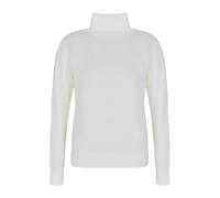 White Jumper Dolcevita Soft Wool - female - Armani Exchange - Turtlenecks - White - L - Knitwear L